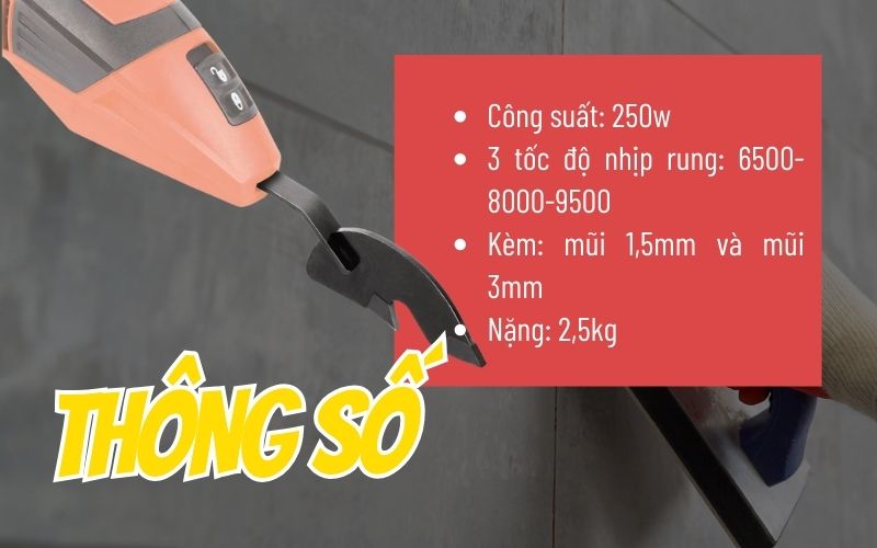 Thông số kỹ thuật Rubi Scraper-250