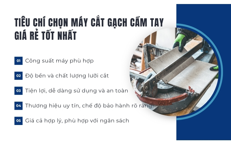 Tiêu chí chọn máy cắt gạch cầm tay giá rẻ tốt nhất