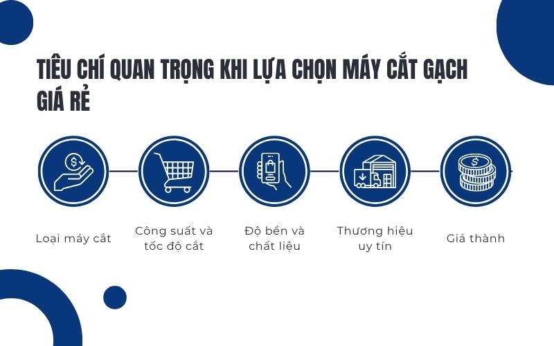 Tiêu chí quan trọng khi lựa chọn máy cắt gạch giá rẻ