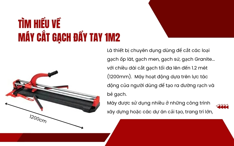 Tìm hiểu về máy cắt gạch đẩy tay 1m2