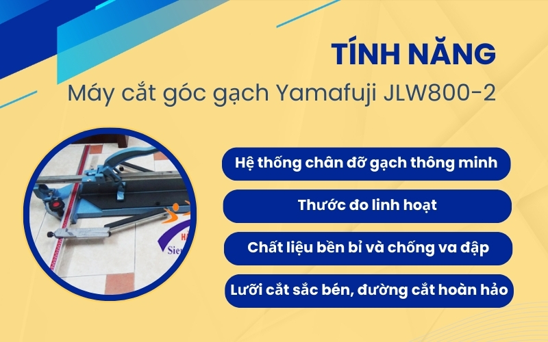 Tính năng của Máy cắt góc gạch Yamafuji JLW800-2