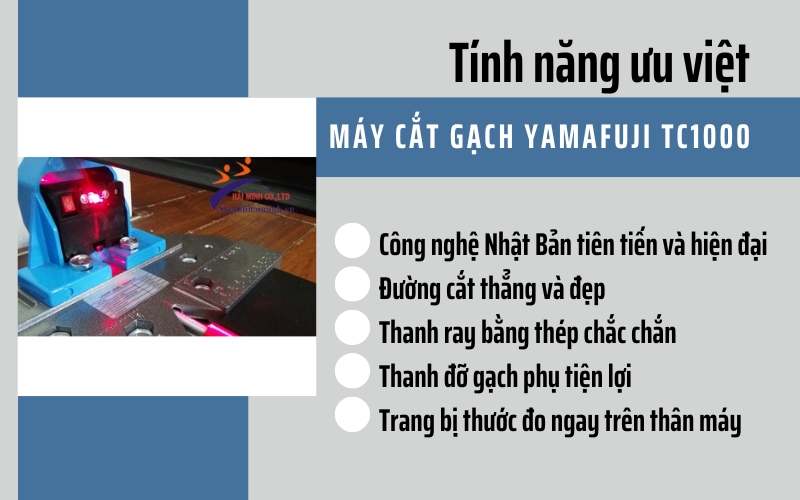 Tính năng ưu việt của Máy cắt gạch Yamafuji TC1000