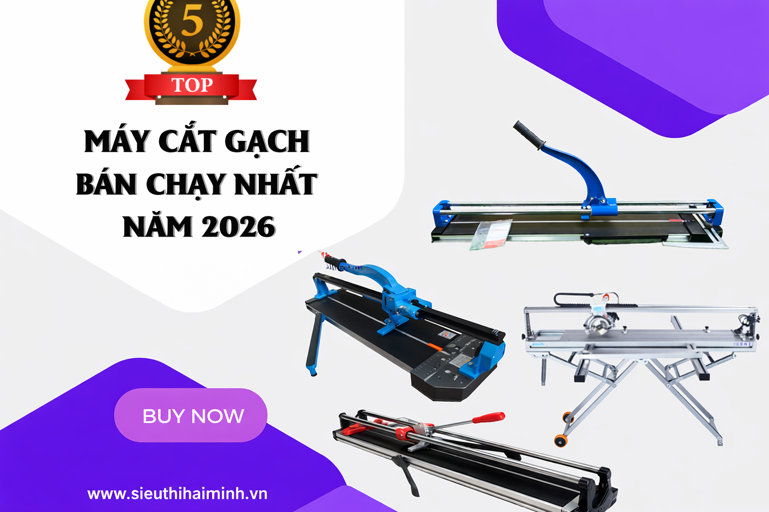 Top 5 Máy Cắt Gạch Bán Chạy Nhất Năm 2026