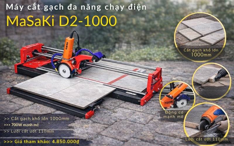 Máy cắt gạch đa năng chạy điện MaSaKi D2-1000