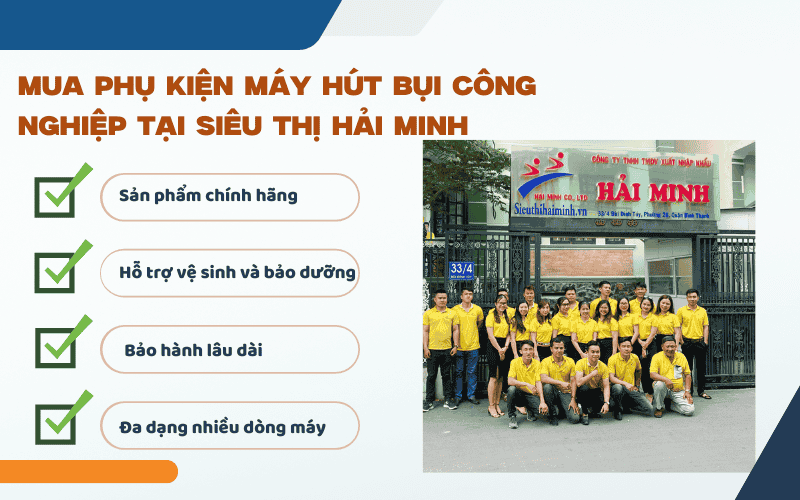 Mua phụ kiện máy hút bụi công nghiệp chính hãng ở đâu?