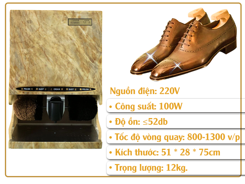 Máy đánh giày Hamiboss JCX-02 (ABS cao cấp) 