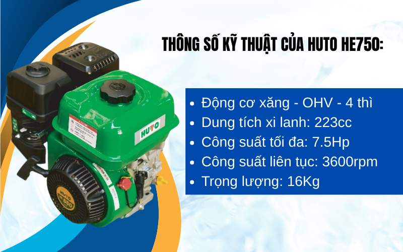 Thông số kỹ thuật của HUTO HE750: