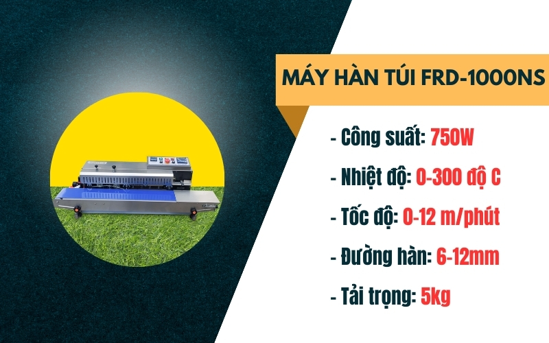 Máy dán túi đa năng nhất FRD-1000NS