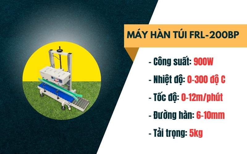 Máy ép miệng túi công nghiệp tải trọng lớn FRL-200BP