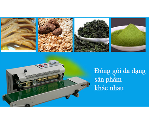 Máy hàn miệng túi có khả năng đóng gói được nhiều sản phẩm