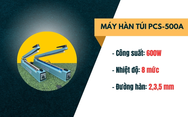 Máy hàn túi dập tay không kén túi PCS-500A