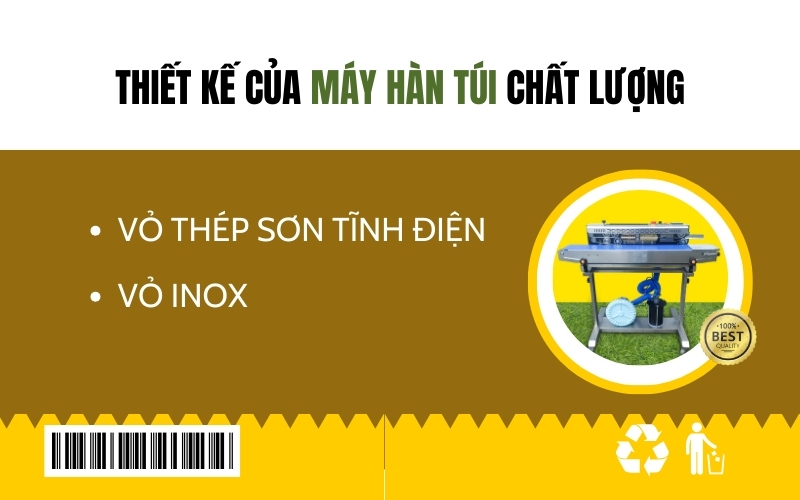 Thiết kế của máy hàn túi chất lượng