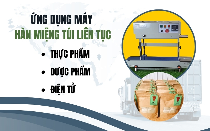 Ứng dụng thực tiễn của máy hàn miệng túi liên tục