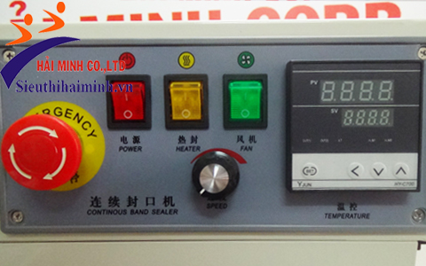 Bảng điều khiển của máy hàn túi liên tục Yamafuji FR-900