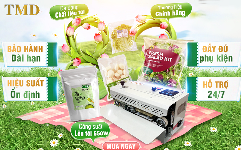 chính sách bảo hành Máy hàn túi liên tục mini TMD FR-550