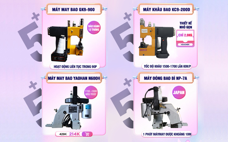 5+ máy may bao tốt hàng đầu hiện nay