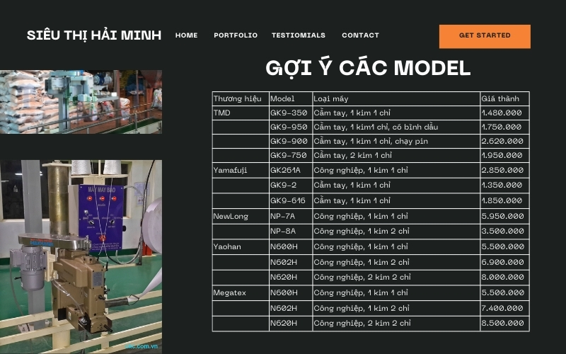 Gợi ý các model máy khâu bao bán chạy hàng đầu