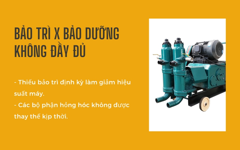 Bảo trì X bảo dưỡng không đầy đủ