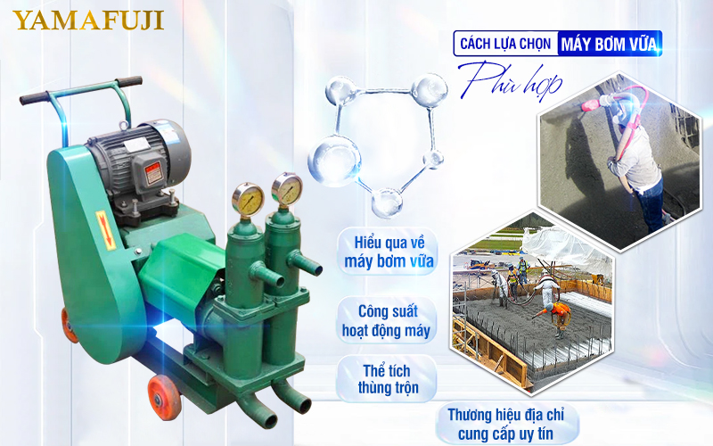 Cách lựa chọn máy bơm vữa đúng chuẩn
