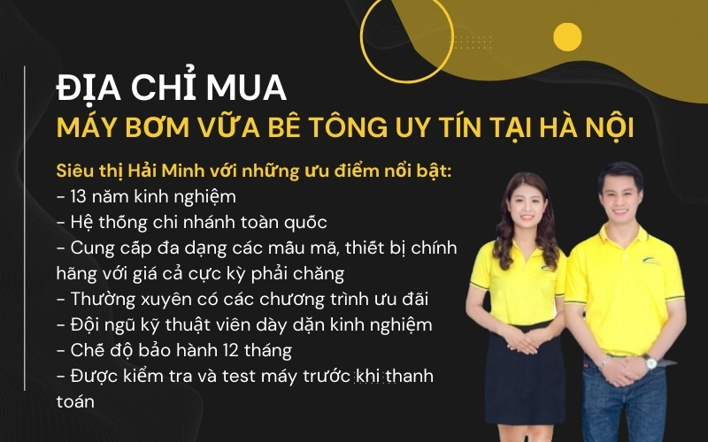 Địa chỉ mua máy bơm vữa bê tông uy tín tại Hà Nội
