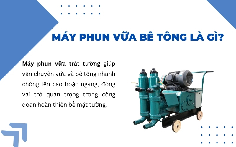 Máy phun vữa bê tông là gì?