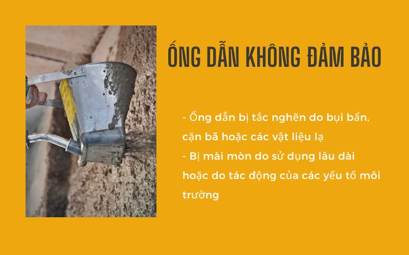 Ống dẫn không đảm bảo