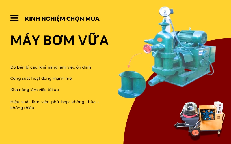 kinh nghiệm chọn máy bơm vữa