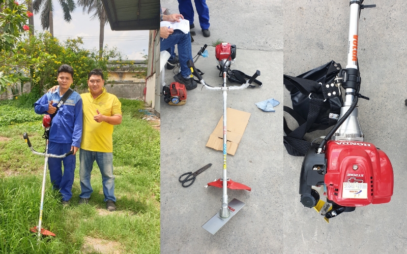 Bàn giao máy cắt cỏ Honda GX 35 Volga cho khách