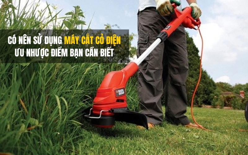 Có Nên Sử Dụng Máy Cắt Cỏ Điện Ưu Nhược Điểm Bạn Cần Biết