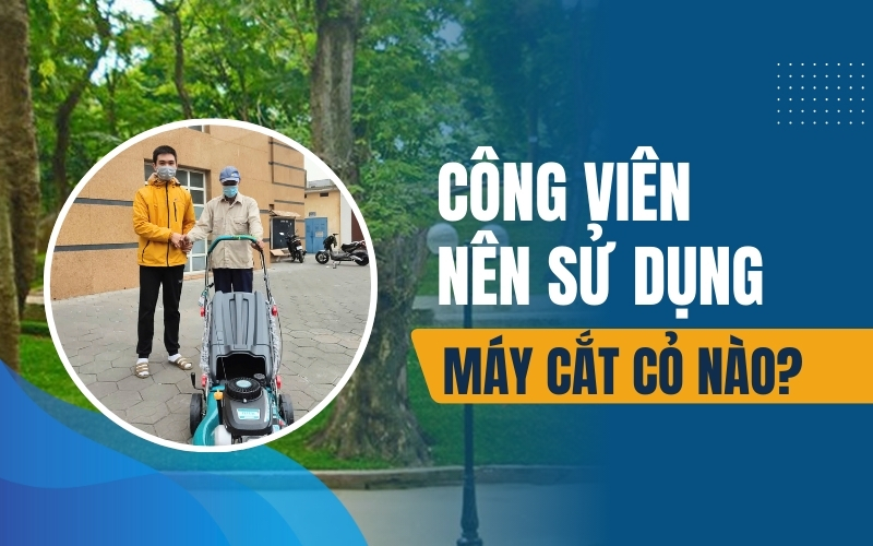 Công viên nên sử dụng máy cắt cỏ nào?