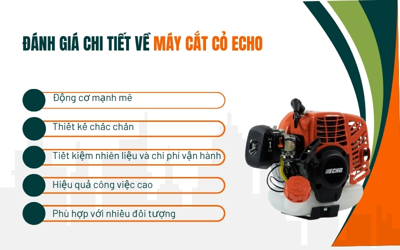 Đánh giá chi tiết về máy cắt cỏ Echo