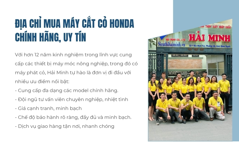 Địa chỉ mua máy cắt cỏ Honda chính hãng, uy tín
