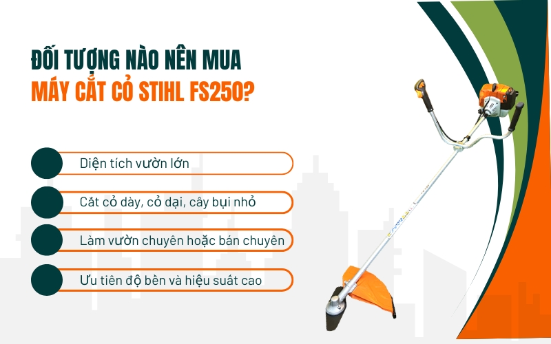 Đối tượng nào nên mua Máy Cắt Cỏ Stihl FS250?