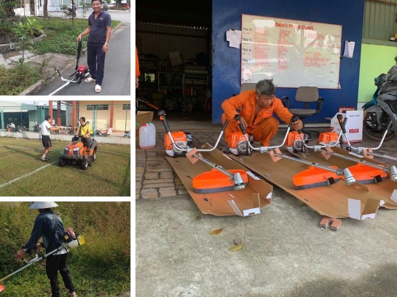 Giá máy cắt cỏ chạy pin – điện