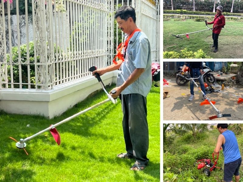 Giá máy cắt cỏ chạy xăng chỉ từ 2 triệu đồng