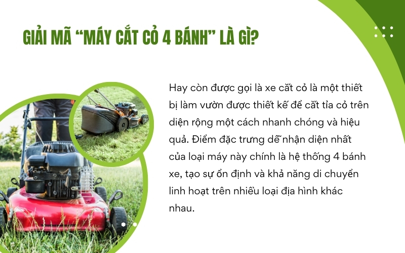 Giải mã “máy cắt cỏ 4 bánh” là gì?
