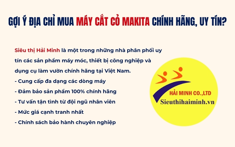 Gợi ý địa chỉ mua máy cắt cỏ Makita chính hãng, uy tín?