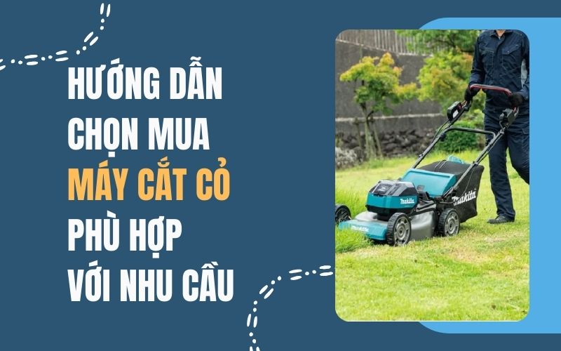 Hướng dẫn chọn mua máy cắt cỏ phù hợp với nhu cầu