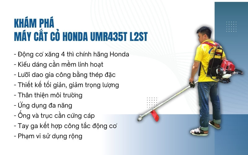 Khám phá Máy cắt cỏ Honda UMR435T L2ST