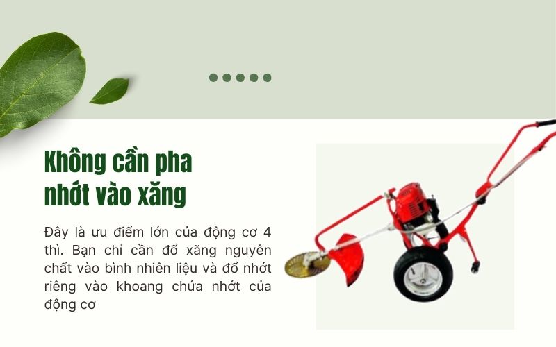 Không cần pha nhớt vào xăng