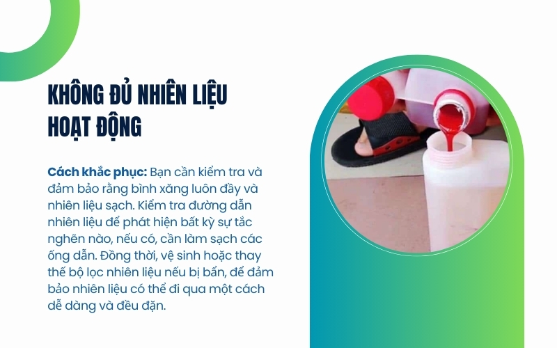 Không đủ nhiên liệu hoạt động