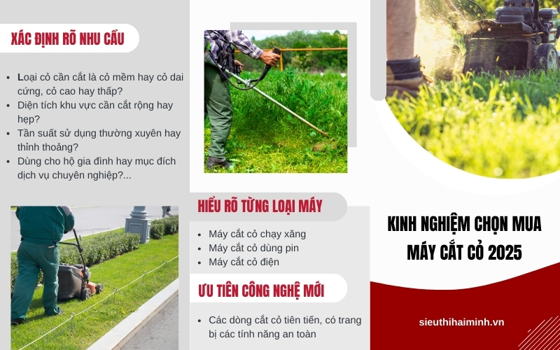 Kinh Nghiệm Chọn Mua Máy Cắt Cỏ