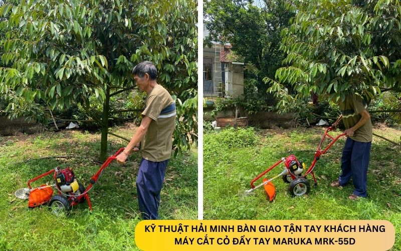 Kỹ thuật Hải Minh bàn giao Máy cắt cỏ đẩy tay Maruka MRK-55D