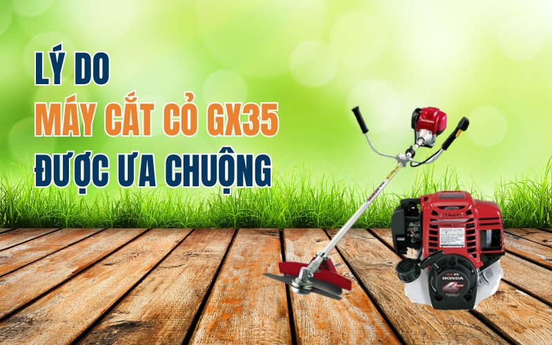 Lý do máy cắt cỏ gx35 được ưa chuộng
