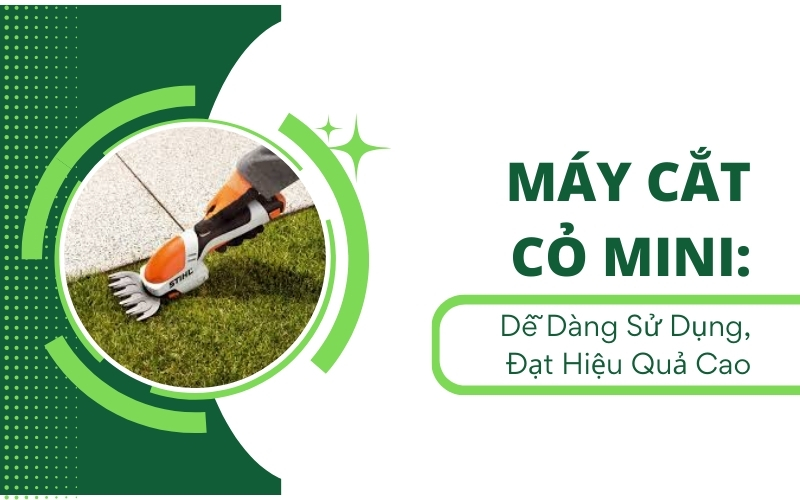 Máy Cắt Cỏ Mini: Dễ Dàng Sử Dụng, Đạt Hiệu Quả Cao 