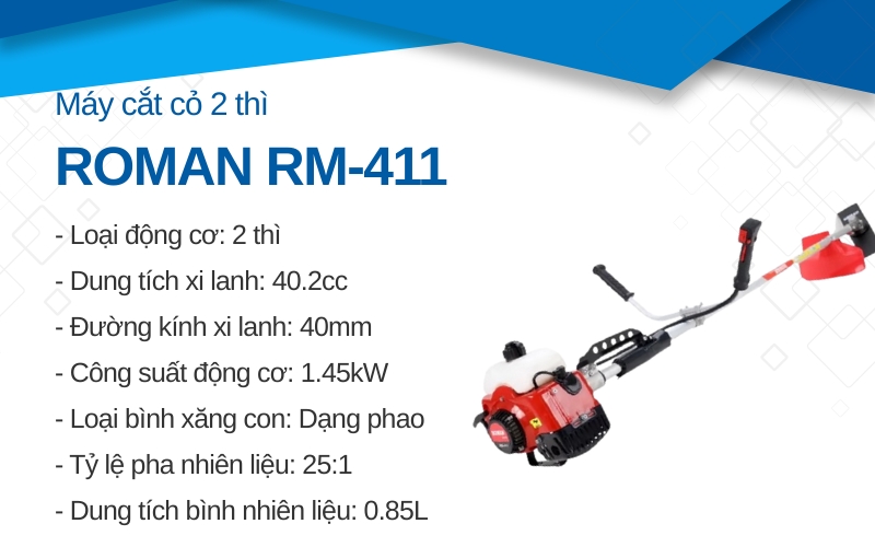 Máy Cắt cỏ 2 thì Roman RM-411