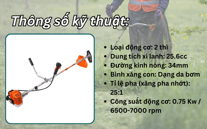 Máy cắt cỏ Daewoo DABC260L