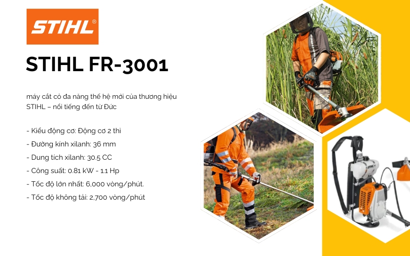 Máy cắt cỏ đeo lưng STIHL FR 3001