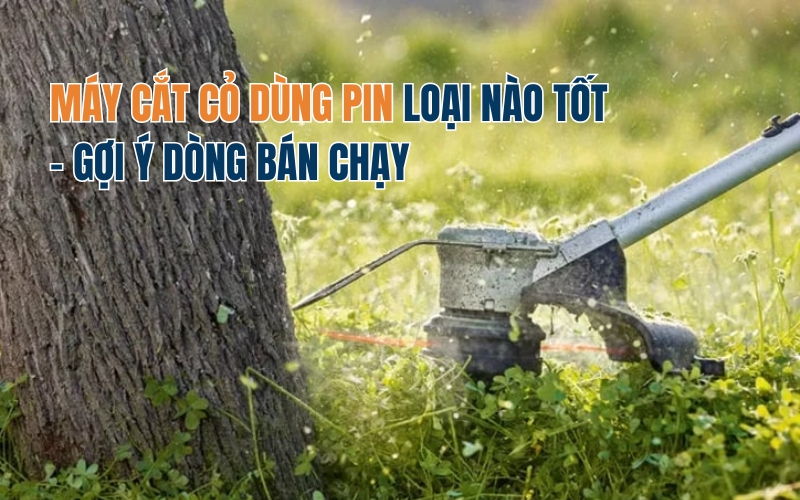 Máy cắt cỏ dùng pin loại nào tốt - gợi ý dòng bán chạy 