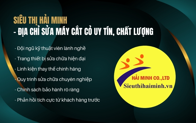 Siêu thị Hải Minh - Địa chỉ sửa máy cắt cỏ uy tín, chất lượng